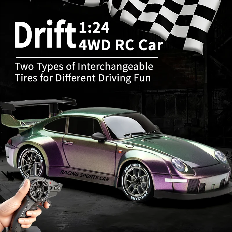 

1:24 RC Car 4WD Drift High-Speed Drift Racing Toy for Boys Off-road High Speed 2.4GHz Truck Remote Control Car Gift for Kids