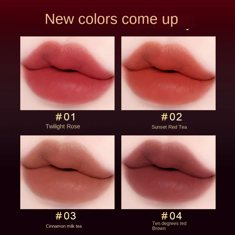 Ambilight Non-stick Cup Lipstick Not Easy To Fade Silky Show Whiteness Matte Frosted Velvet Makeup Matte Cosmetic