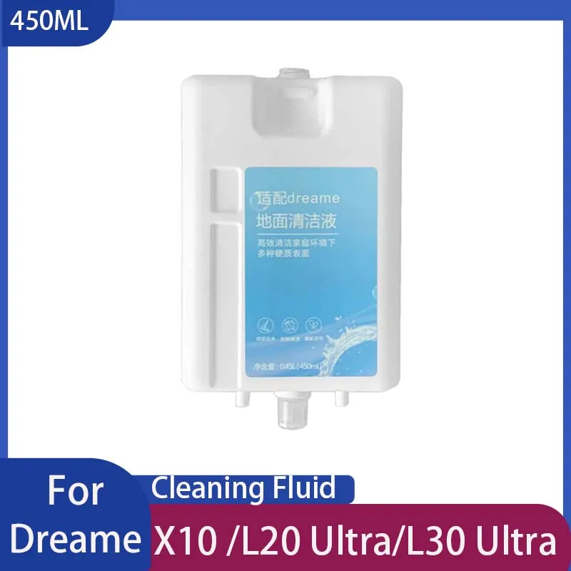 Liquid For Dreame L30 Ultra/L20 Ultra/X10 Parts Vacuum Cleaner Accessories Replacement Cleaning Solution 450ml Fluid Detergent