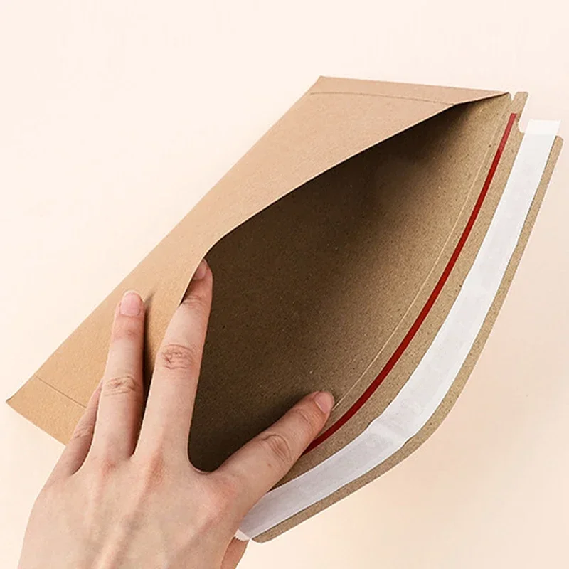 30 Pieces Express Envelope Bags Kraft Paper File Storage Bags Self-adhesive Edge Sealing Waterproof Design for Document Papers
