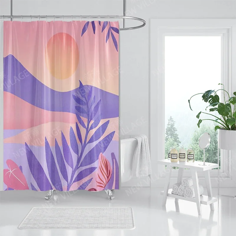 Waterproof fabric shower curtain Bathroom curtain accessories 180x200 Bath curtain for shower 240*200 nordic boho decor 240x200