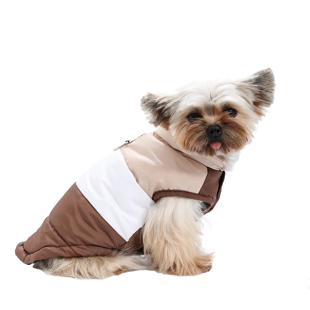 Hundekleidung für Herbst und Winter, warme Haustierjacke mit D-Ring, wasserdichter Welpenweste-Mantel für kleine und mittelgroße Hunde, Yorkshire – Detail 6