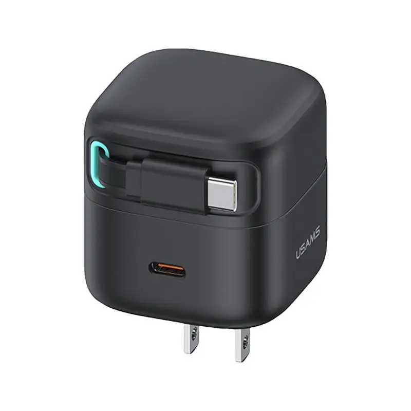 Gan Wall Charger Fast Charging Type C PD 35W Charger Block Portable Plug-In Phone Charger Travel Plug Adapter For Travel