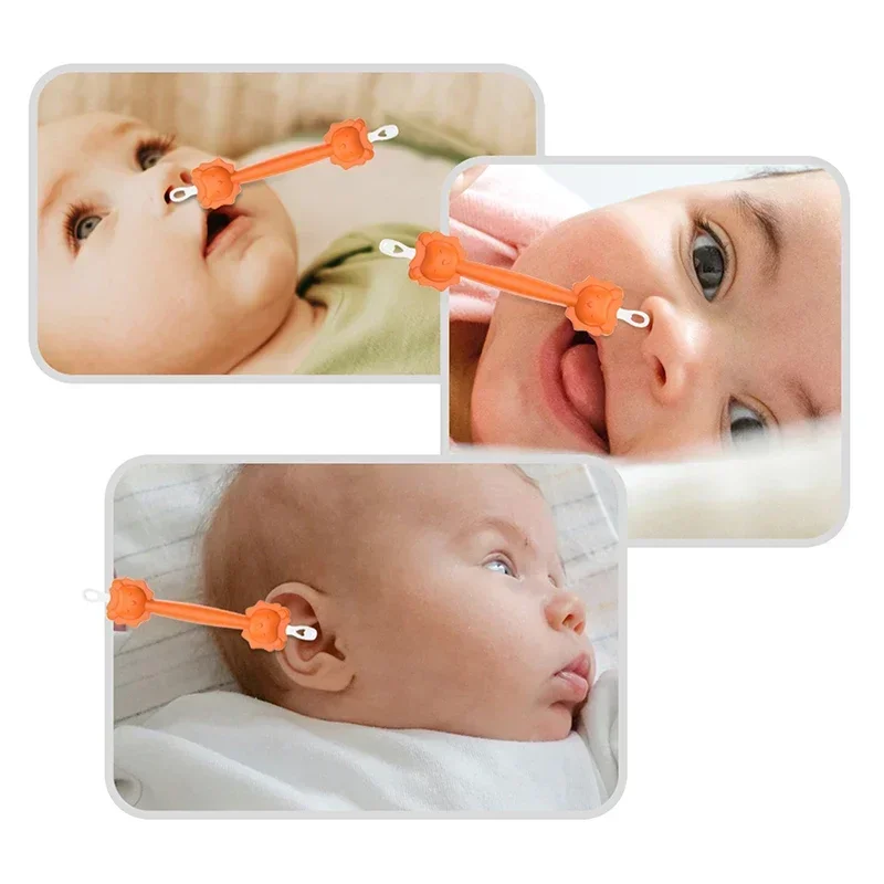 

Soft Wax Curette Double Headed 1pcs Baby Cleaner Spoon Multifunctional Picker Ear Nose Cleaning Stick Silicone Clean Tweezers