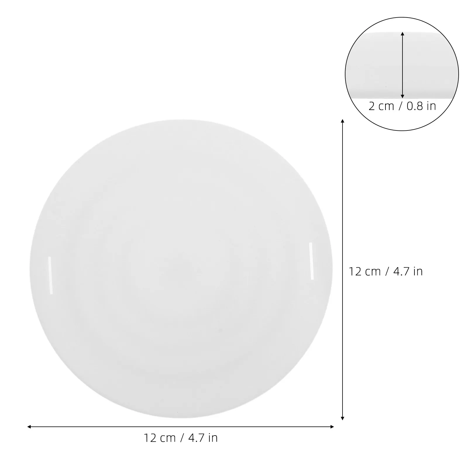 2Pcs Round Plastic Downlight Cover Anti-Glare Lampshade Diffuser Light Softener Eye Protection Nursery Recessed Lamp Shield