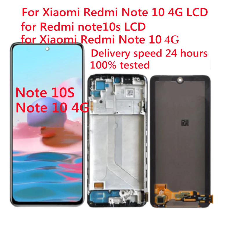 For Xiaomi Redmi Note 10s LCD display, for Redmi note10 LCD for Xiaomi Redmi Note10  mobile phone display