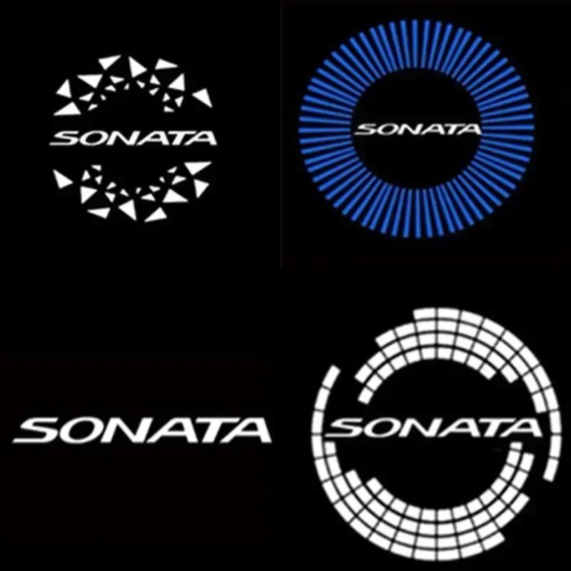 Car Door Welcome Light LED Logot Courtesy Light For Hyundai Sonata 8th Generation 2010-2014 Door LightShadow Ambient Lamp