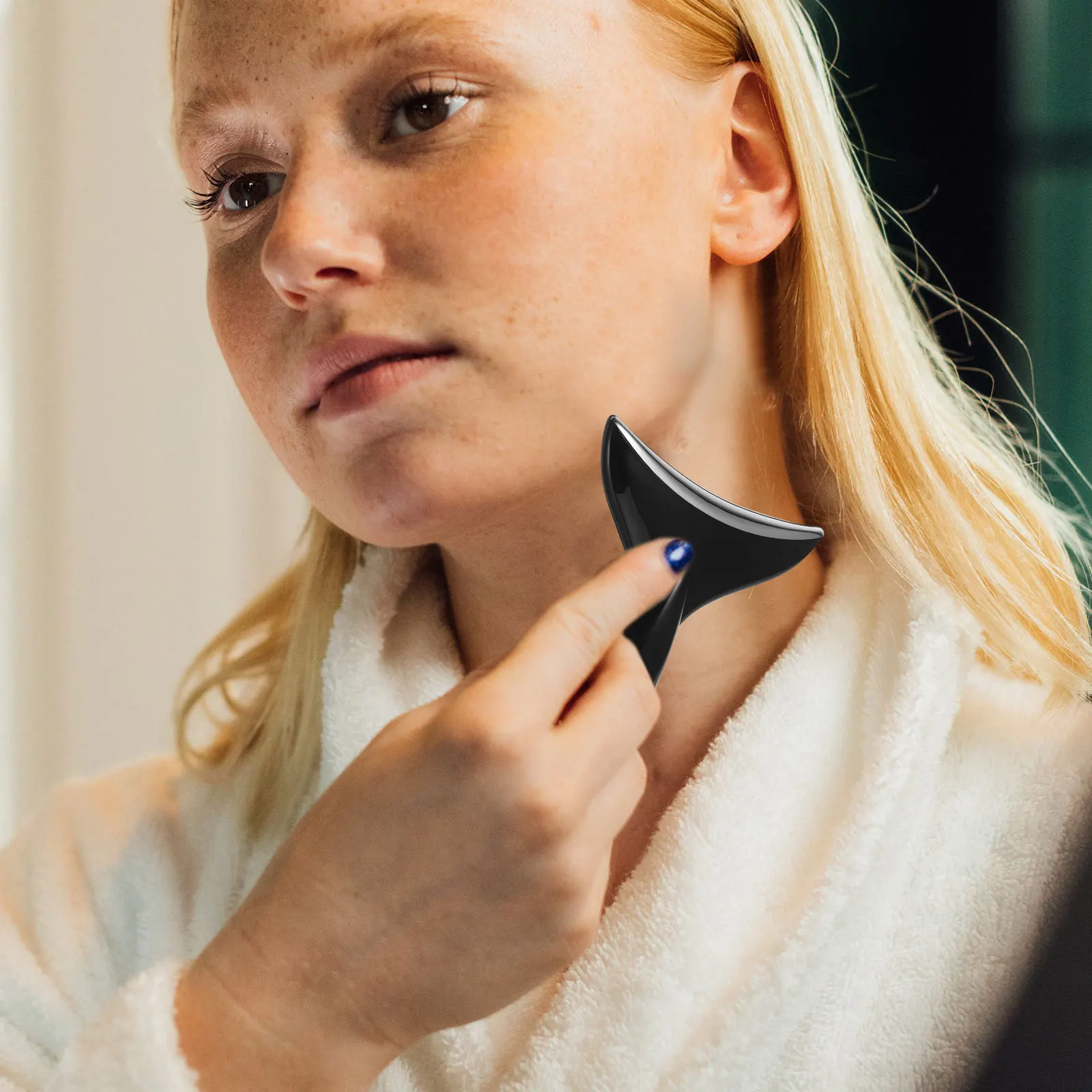 Masajeador de Cuello Duradero, Diseño Compacto, Fácil de Usar y Transportar, Dispositivo para Reafirmar la Piel del Cuello, Máquina para el Cuidado del Cuello