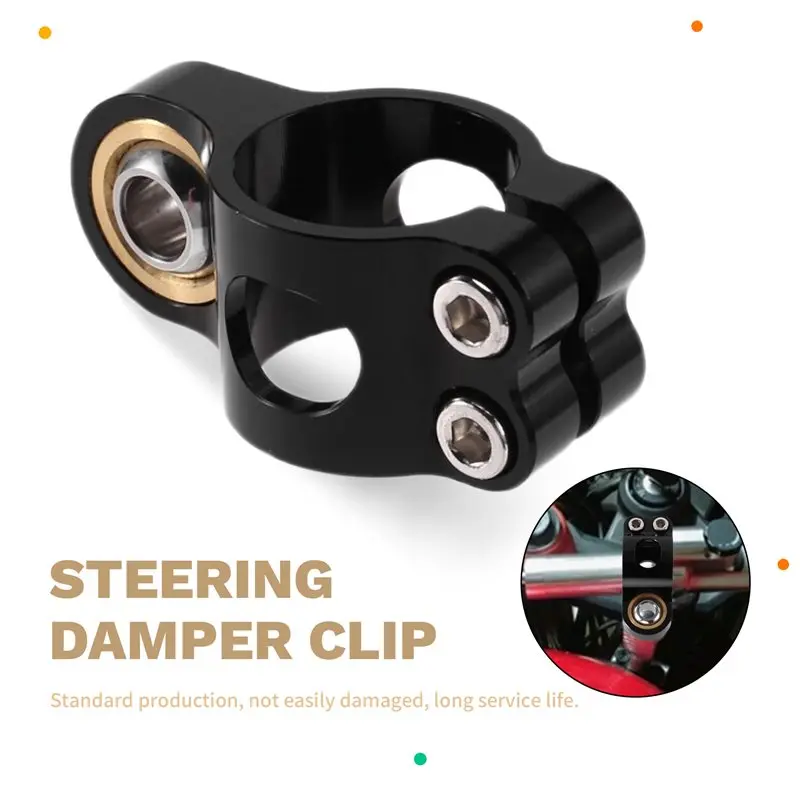 AB16-Motorcycle Accessories Steering Stabilizer Base Retaining Clip Steering Damper Double Screw Clip