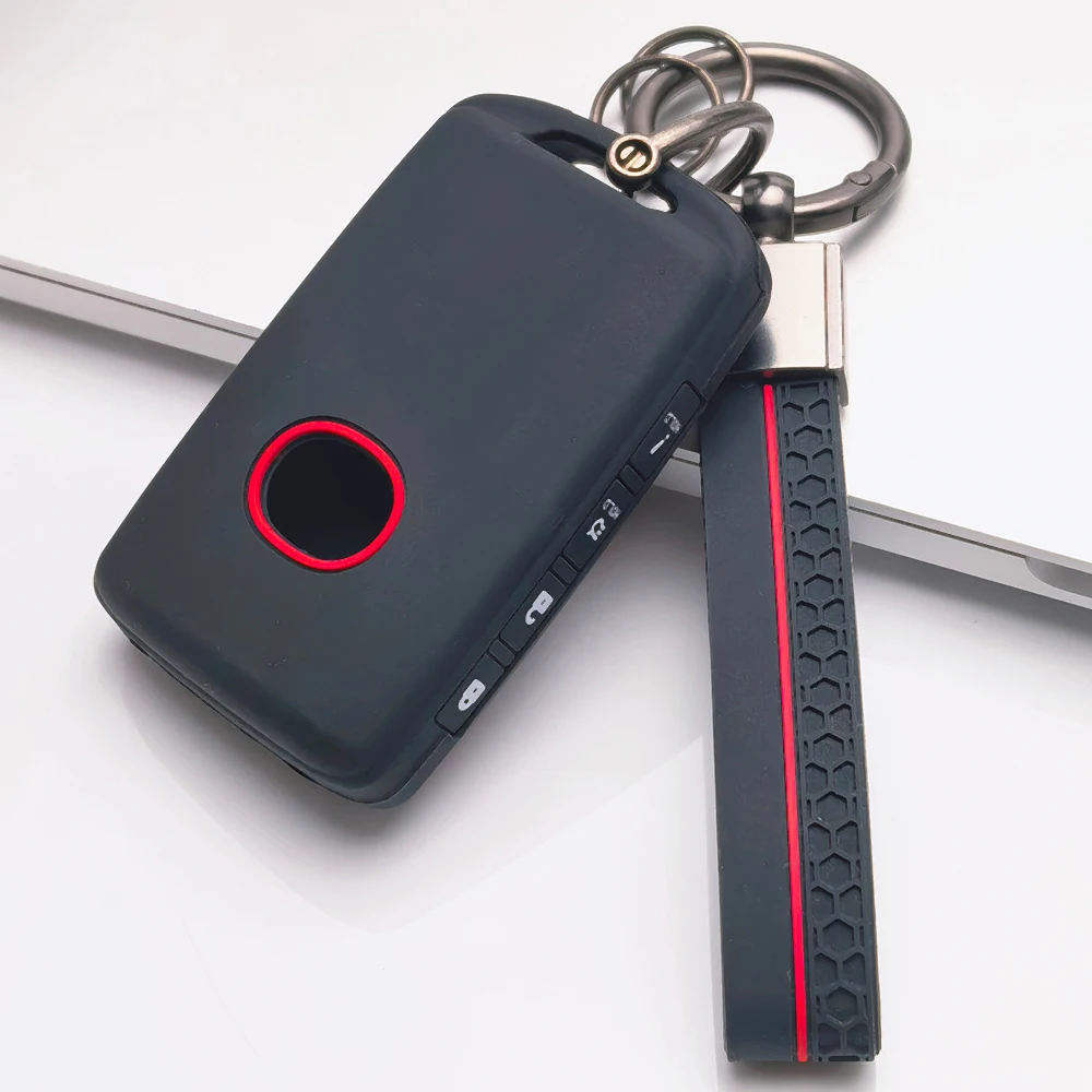 Silicone Remote Key Case For Mazda 3 6 CX 30 CX 5 CX 9 CX 50 CX 70 CX 90 MX 5 Miata with buckle strap Non Slip Precise Fit
