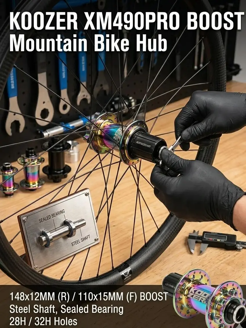 AliExpress KOOZER XM490PRO BOOST MTB Hub 148x12 110x15mm Steel Shaft Sealed Bearing 6 Pawls 72 Clicks Bicycle Rear Hub 28 32 Holes