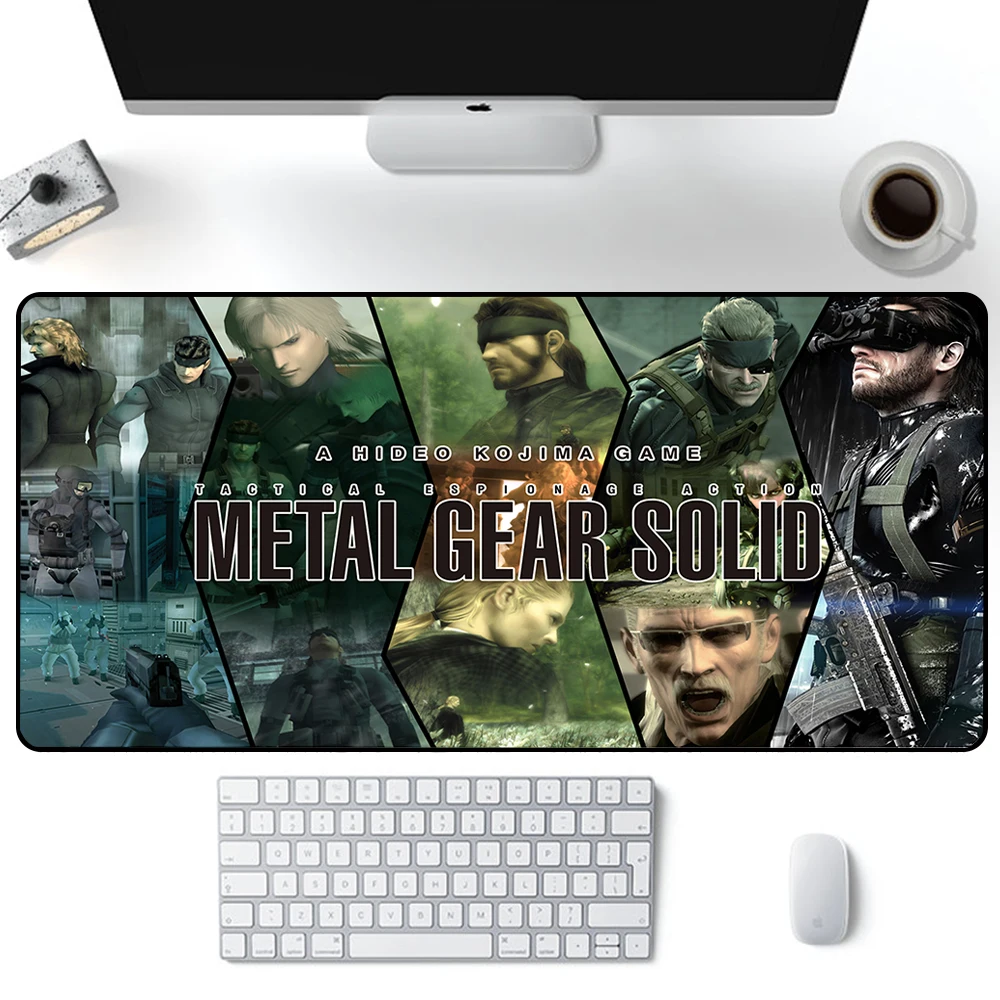Metal Gear Solid Mouse Pad Large Gaming Mousepad PC Gamer Computer Office Mouse Mat XXL Keyboard Mat Desk Pad Laptop Mausepad