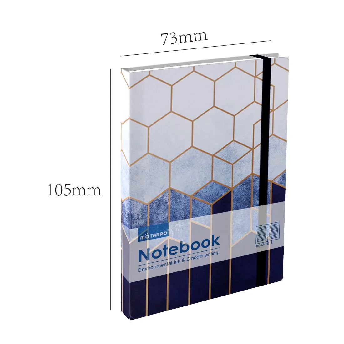 MOTARRO 1Pcs A7 Notebook Notepad Blue Marble Grain Jotter Memo Ins Hand Ledger for Student School Office Supplies Notepad