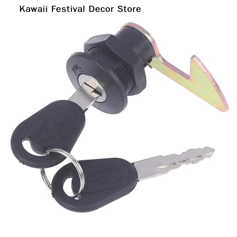 【K】Electric Car Scooter Tail Box Lock With 2 Keys Trunk Lock Accessories Motorcycle Rear Trunk Locks