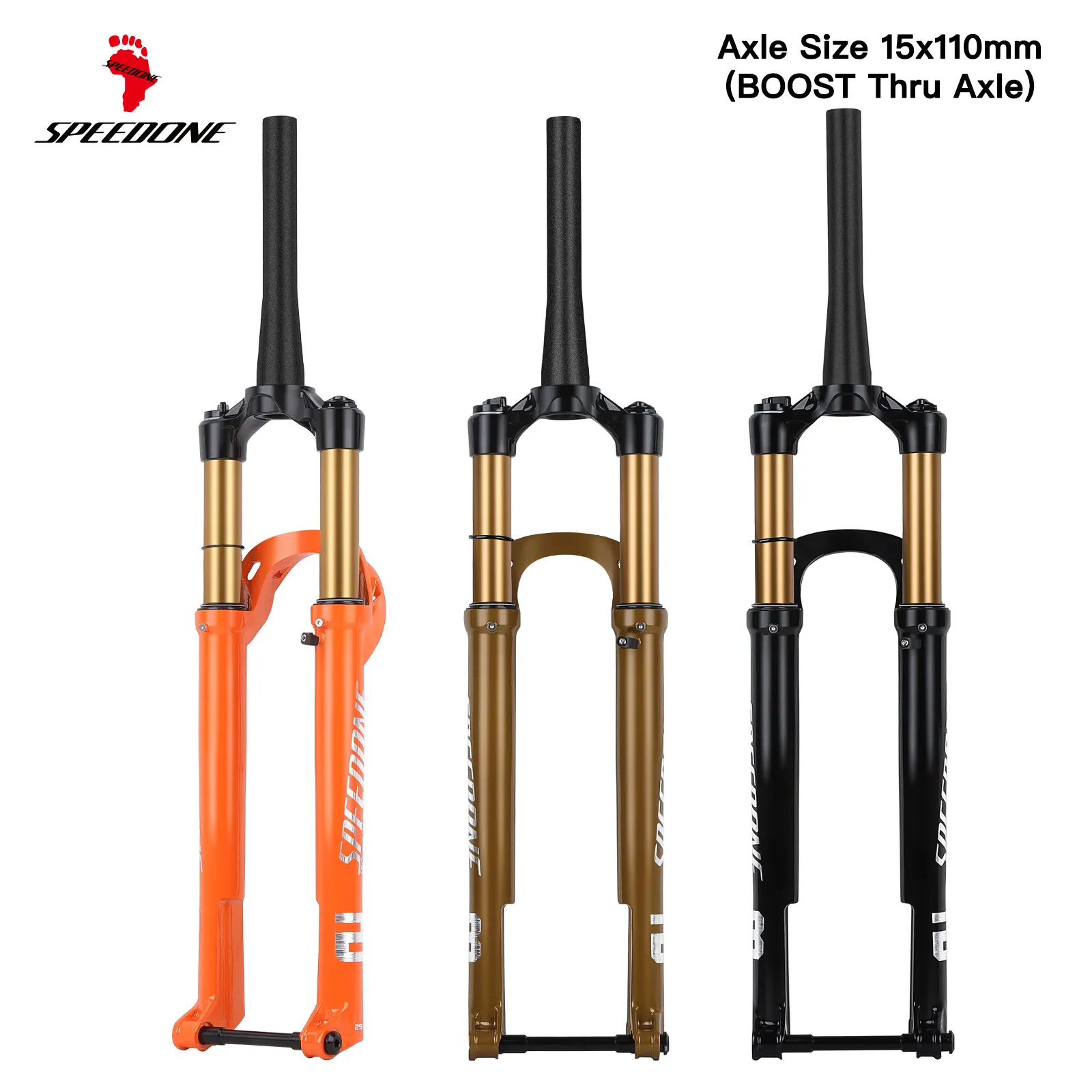 

SPEEDONE 27,5/29 дюймов MTB BOOST подвесная вилка 32 мм трубка воздушная передняя вилка 80 мм проходная ось 15x110 мм велосипедная вилка для DH AM