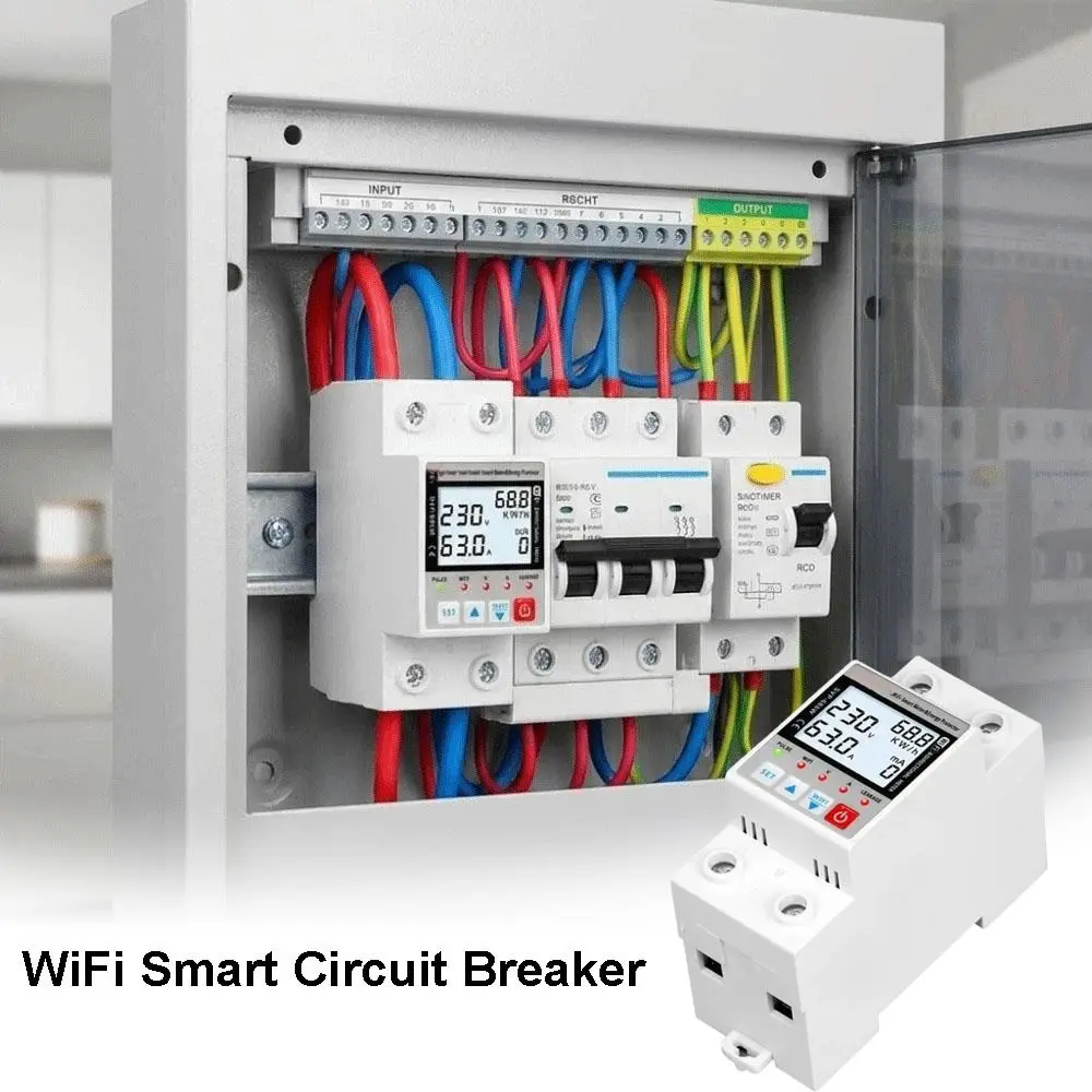 

Leakage Protection WiFi Smart Circuit Breaker Remote Control Stable Performance Automatic Recloser Easy Installation