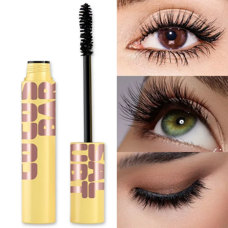 Mascara lavabile Colossal Bubble Impermeabile Allungamento Curling Ciglia nere Estensione ciglia Trucco di bellezza Mascara a lunga tenuta