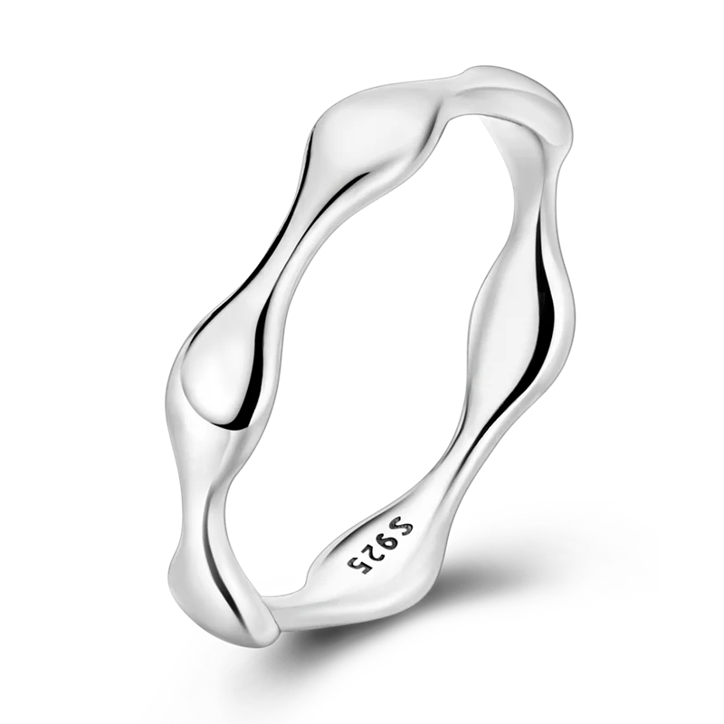 925 Sterling Silver Zirconium Devil's Eye Wedding Ring