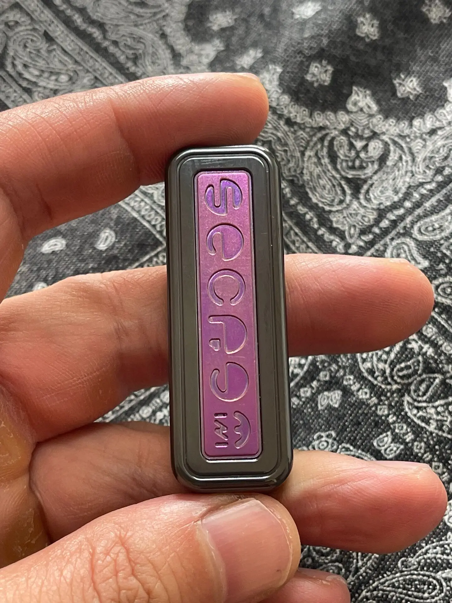 Used EDC WM Secret Push Brand Zirconium Material EDC Decompression Toy