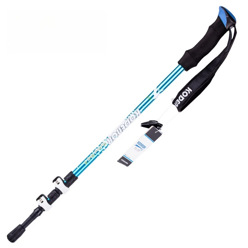 

Aluminum Alloy Trekking Poles Collapsible Hiking Poles with Quick Lock System, Telescopic Ultralight for Hiking Camping Climbing