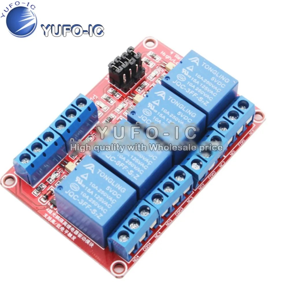 4 Channel 5v Relay Module With Optical Coupling Isolation Support Of High And Low Level Trigger 2 Relay Module X-0.07 HotSell