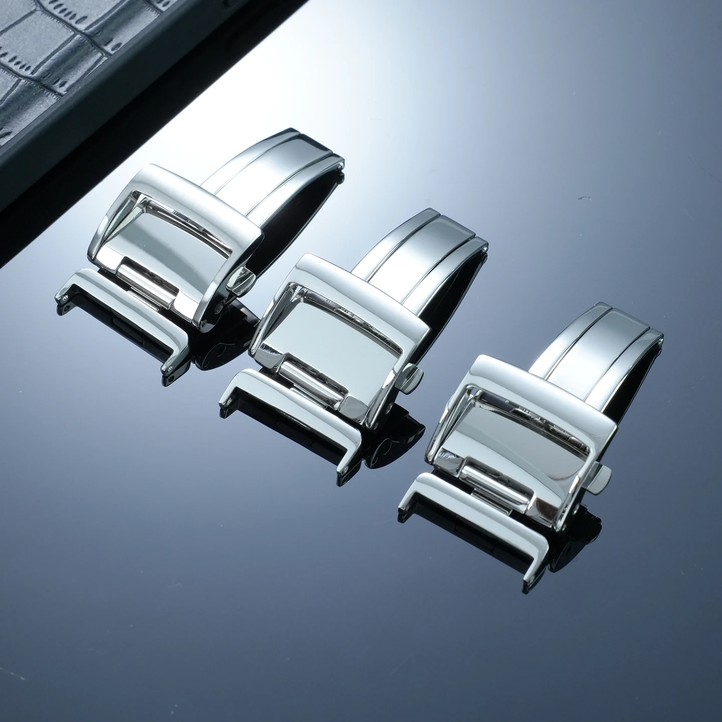 

Suitable for Seiko stainless steel watch buckle, stainless steel folding clasp, men's watch accessories 18mm