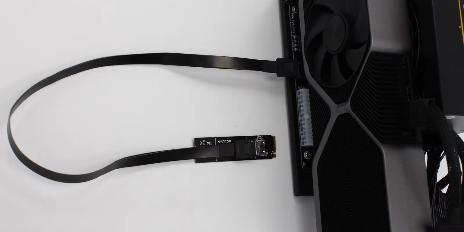 

F9G-BK7 eGPU OCuLink GPU Dock PCIe 4.0 x4 64Gbps Laptop PC to External Video Graphics Card M.2 Oculink to PCI-E X16