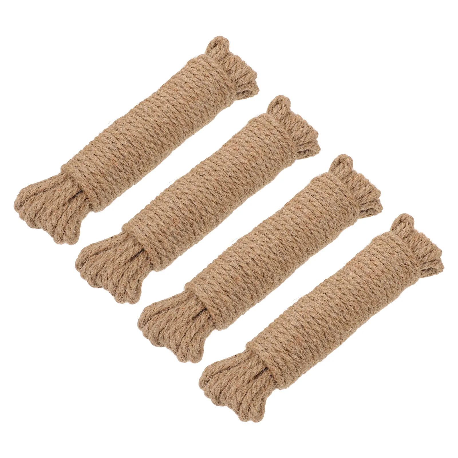 

4 Rolls 10M Natural Jute String For Axe Handle Wrapping Rustic Braided Twine Anti-Slip Garden Rope Hand Woven Cord Tool Grip