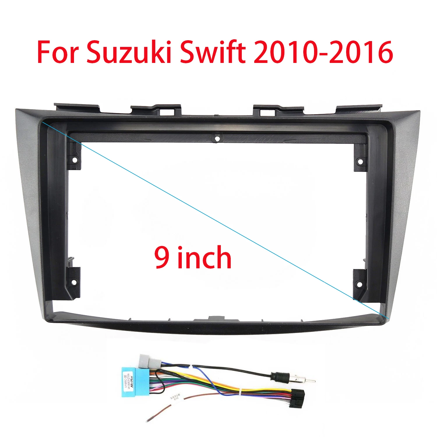 

9 inch 2 Din Car Radio Fascia For SUZUKI Swift / Ertiga Auto Stereo Install Dash Panel Mounting Bezel Faceplate Frame Kit