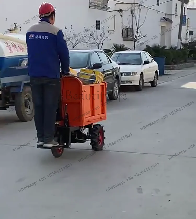 FG52Carrello elettrico da costruzione HSN secchio per cenere secchio ribaltabile per cantiere triciclo per camion piatto materia