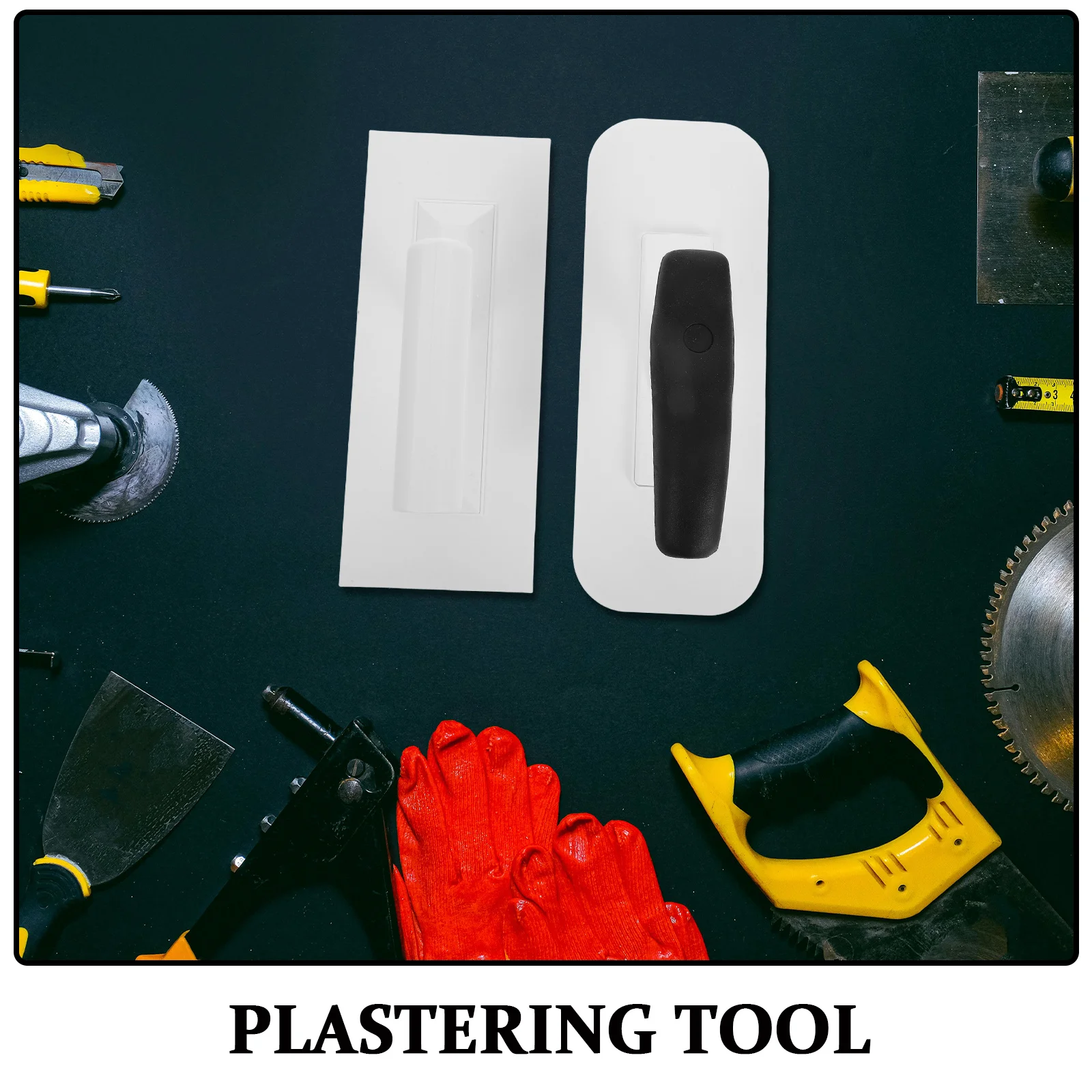 2 قطعة مجموعة أدوات التجصيص الفنية مجرفة تنعيم الجدار لتقوم بها بنفسك تجديد حافة مسطحة التشطيب التجصيص أدوات يدوية-السطح #3