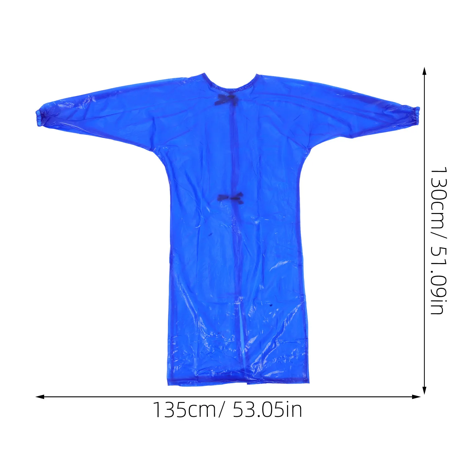 Long-Sleeve Waterproof Oil-Proof Thick Protective Apron Unisex Industrial Workwear for Slaughterhouse Lab Kitchen Dishwashing