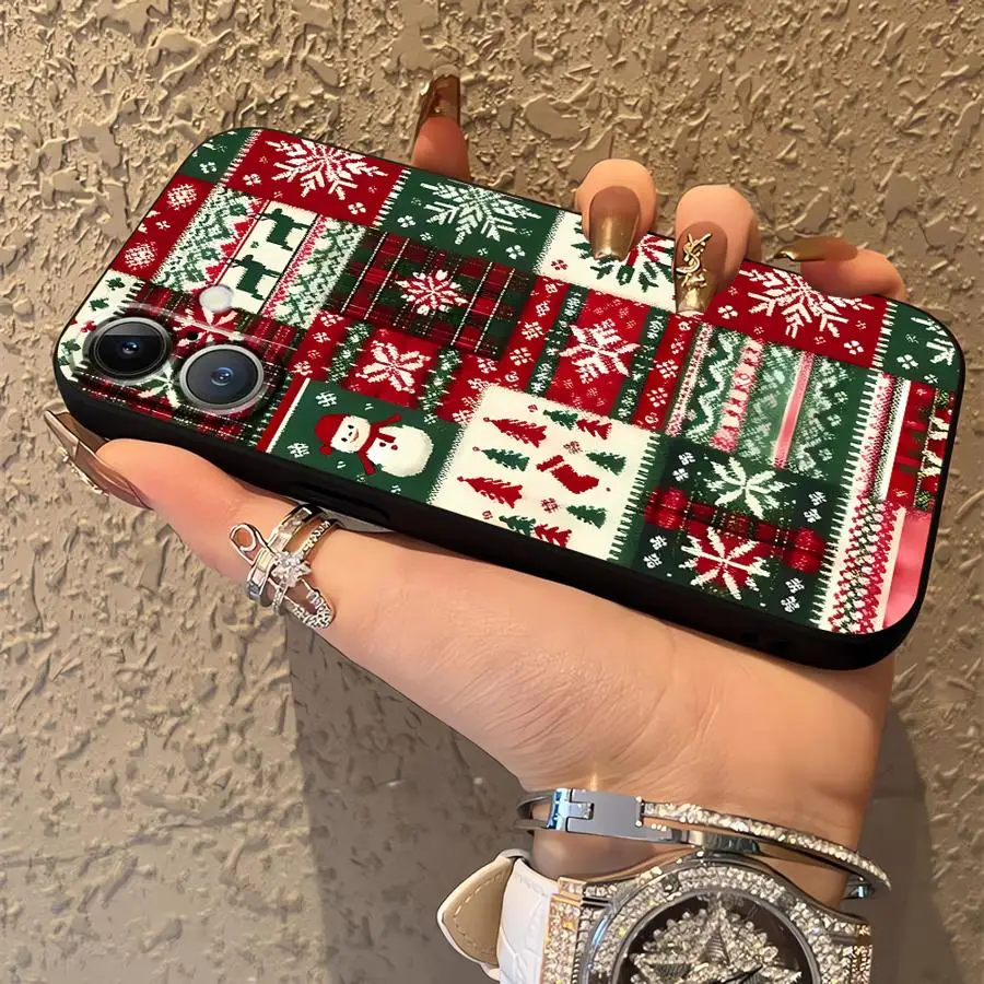 حافظة لهاتف آيفون 17 16 Pro Max X XS XR 7 8 12 11 13 Mini 15 Plus SE 14 17Air غطاء خلفي ناعم لعيد الميلاد الساخن #4