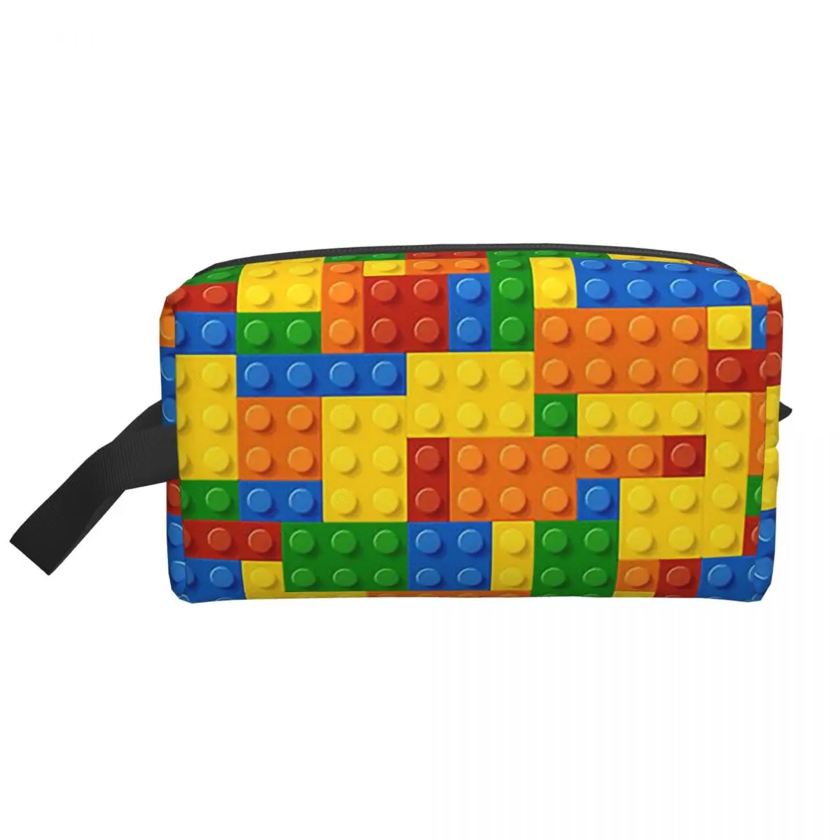 

Building Blocks Construction Brick Women Cosmetic Bags Travel Makeup Organizer Pouch Toiletry Storage Dopp Kit Box Pencil Case