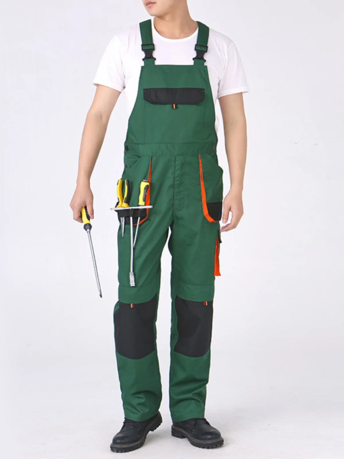 

Work suspenders jumpsuit machine steam repair site labor protection suit spray paint carpenter tooling overalls