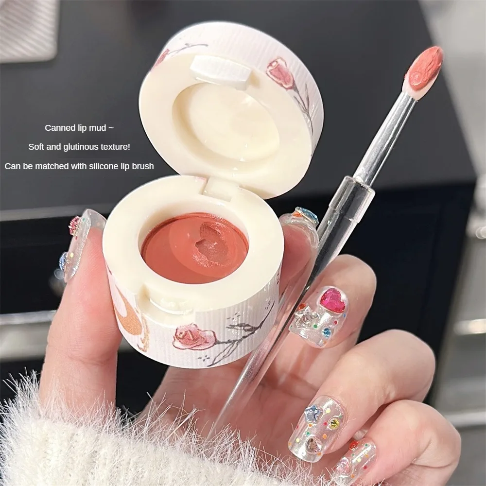 Waterproof Lip Mud Clay Matte Lipstick Blush Makeup Long-lasting Non-stick Cup Red Lip Tint Pigment Mousse Lipstick Cosmetics