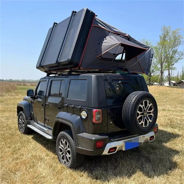 

2025 New Durable Offroad 4WD Vehicles SUV Car Side Open Aluminum Hard Shell Roof Top Tent For Outdoor Camping