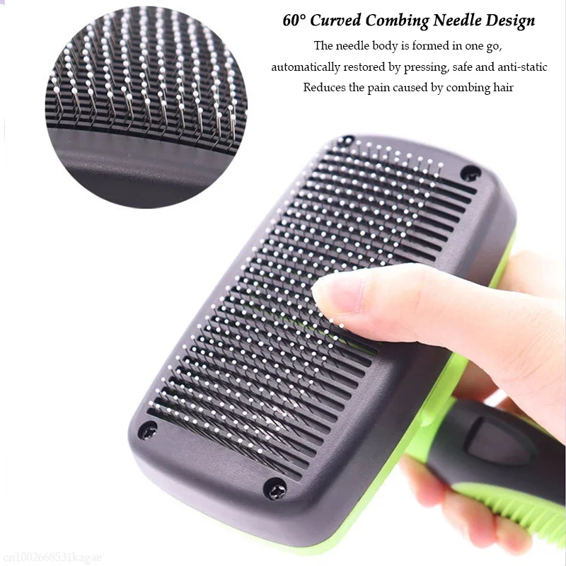 Pet Dog Hair Brush Cat Grooming Comb Hair Remover Brushes Puppy Hairstyles Shedding Trimmer Comb Massage Dematting Cleaning Tool