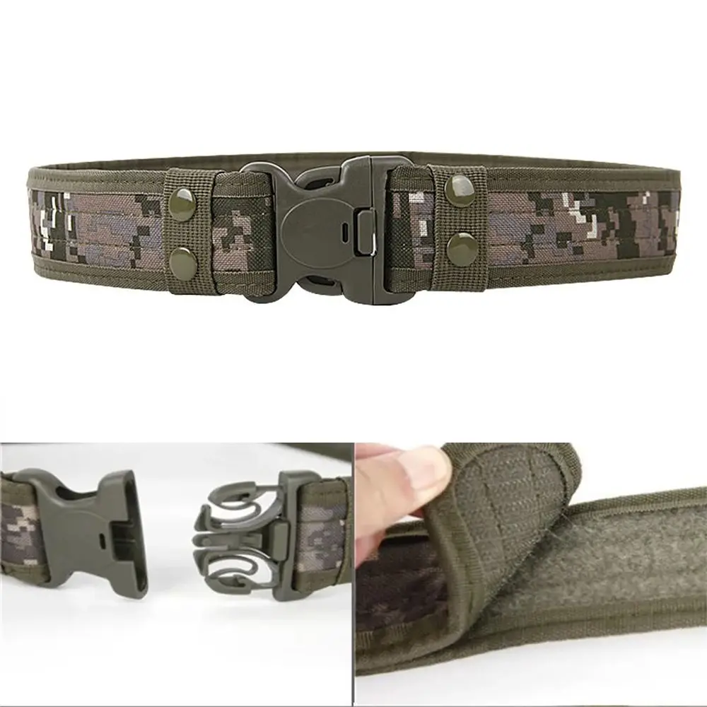 Adjustable Men Belt Casual Plastic Buckle Breathable Canvas Waistband Durale Unisex Marine Corps Duty Belt Hiking Tools