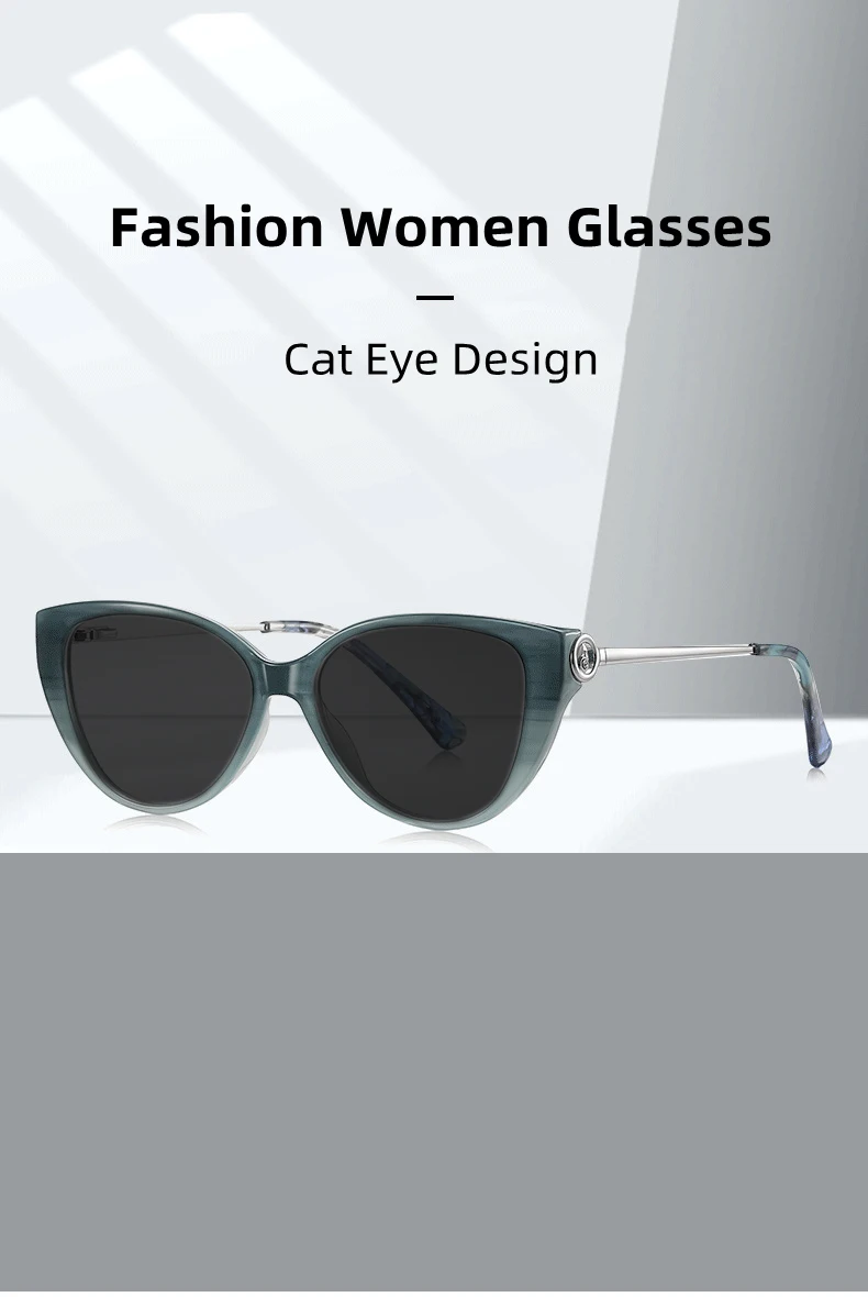 LOERHUNAR Hohe Qualität Luxus Marke Design Cat Eye Myopie Sonnenbrille frauen Anti UV400 Mode Straße Fotografie Sonnenbrille – Detail 1