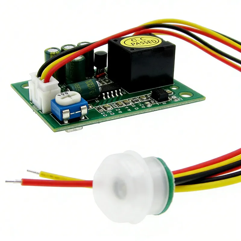 1pcs DC 12V PIR IR Pyroelectric Infrared Module Adjustable Relay Output Human Body Sensor