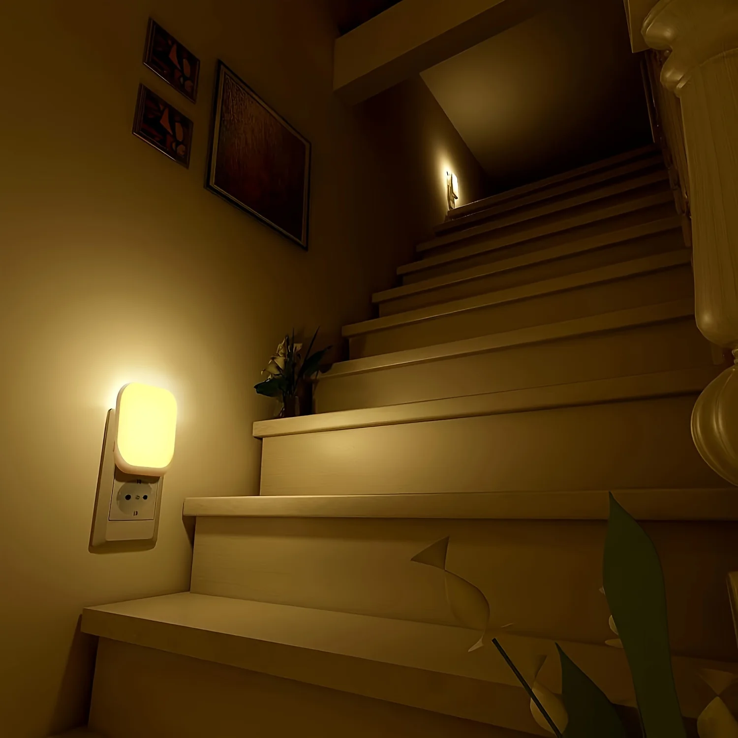 0.5W 3 Model Brightness Dimmable Night Light Socket with Twilight Sensor Night Light for Bedroom, Hallway, Kitchen