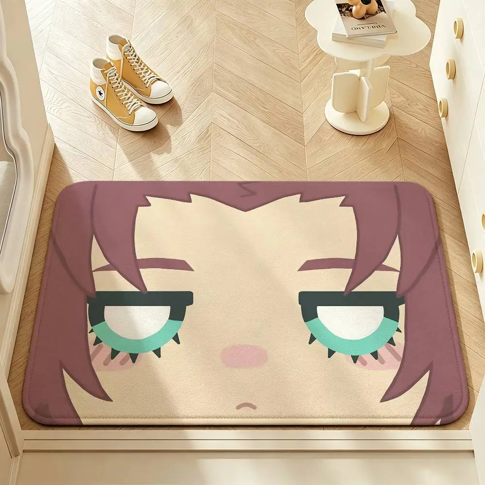 Cute B-L Anime S-Sae I-Itoshi Anti‑Slip Floor Mat Short Plush Rug mat Soft Comfortable Machine Washable Home Decor