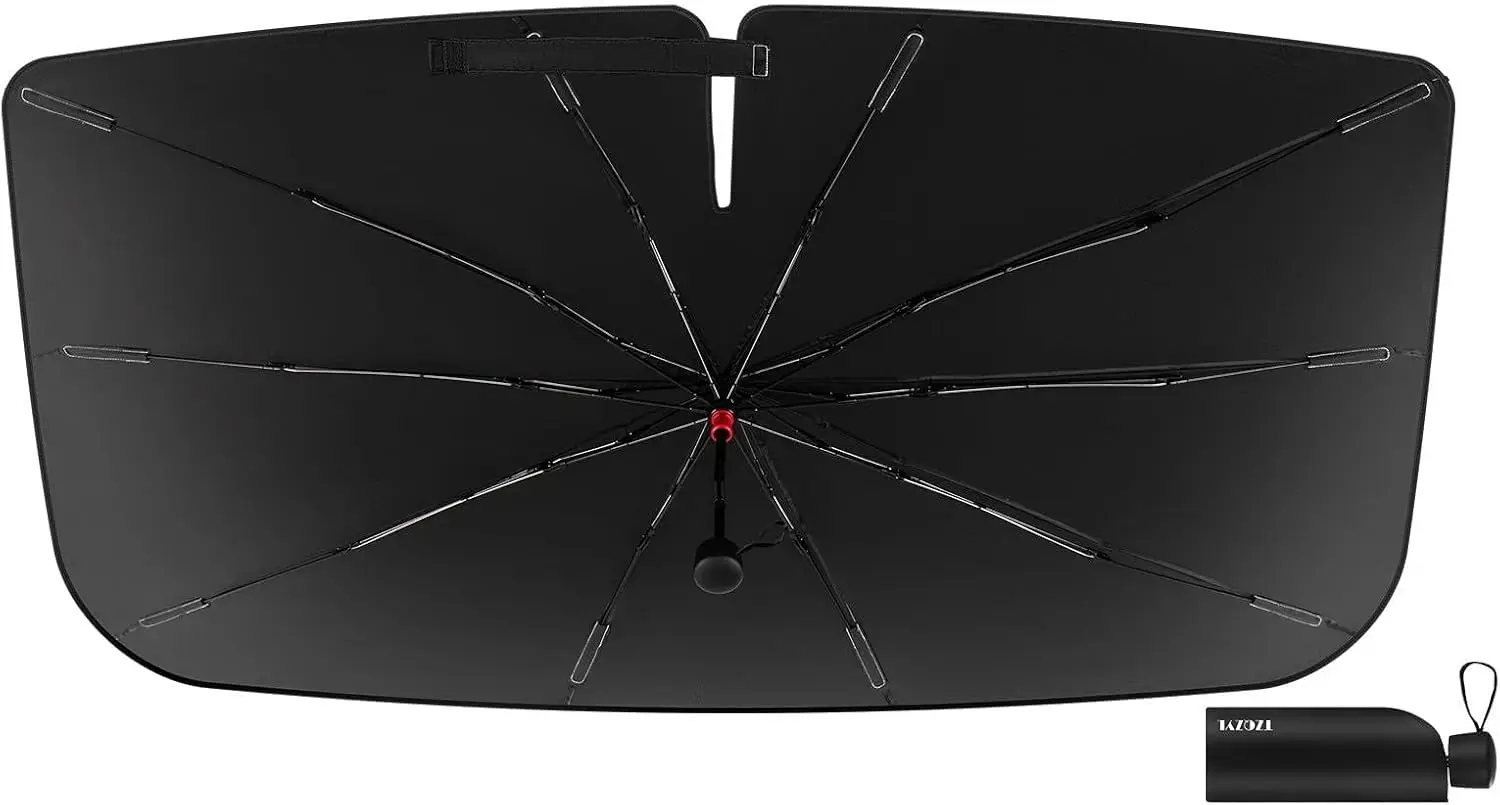 

Foldable Car Windshield Sun Shade, 57"x32" Universal for Sedans/SUVs, Nano Ice Crystal Coating