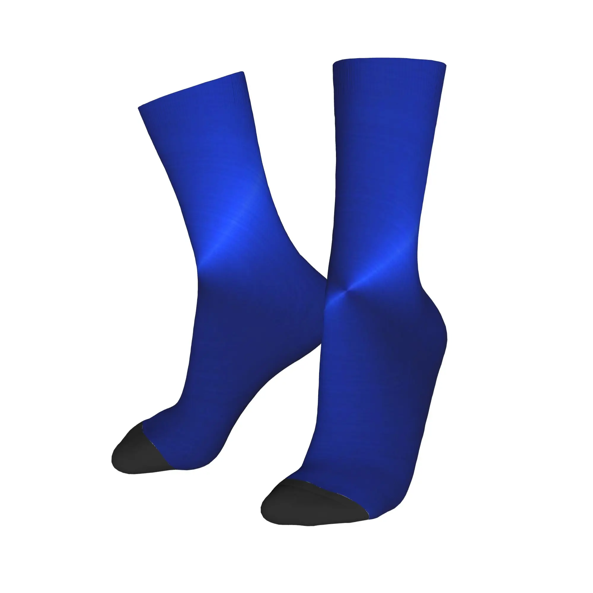 Blue Radial Metal Texture Socks Autumn  Stockings Funny Men's Soft Breathable Socks Design Running Non Slip Socks