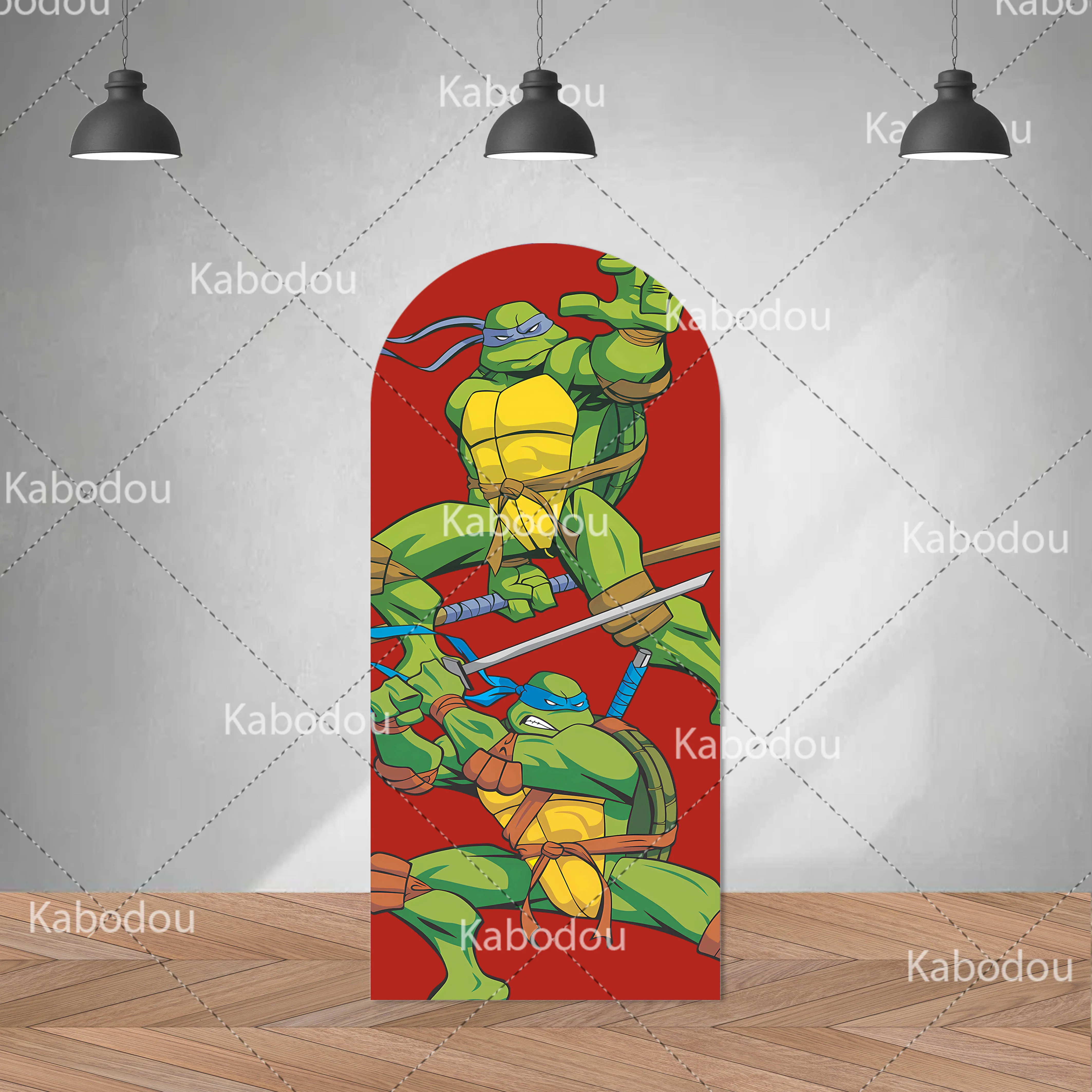 Teenages Mutant Ninja Achtergrond Boog Dubbelzijdig Kind Verjaardagsfeestje Decoratie Baby Douche Foto Fotografie Achtergrond