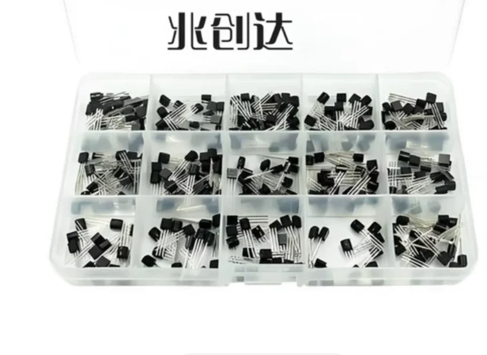 Transistor Kit 300pcs=15Values*20pcs 13001 S9012/9013/9014/8050/8550 2N3904/3906 BC327 BC337 Box SET TL431A A42 A92 A1050 C1815