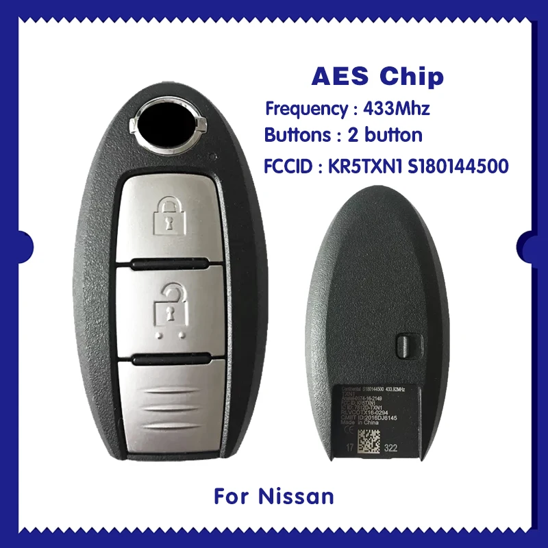 

For Nissan 433MHZ AES Chip KR5TXN1 S180144500 CN027052