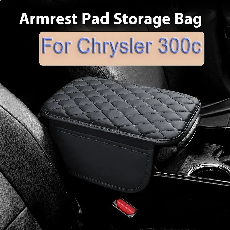 Car Interior Accessories Armrest Box Height Increase Pad Storage Bag Center Console Protector Cover For Chrysler 300c