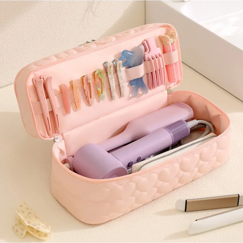 Double-layer Hair Dryer Storage Bag, Suitable for Dyson and Laifen Double-layer Curling Iron and Straightener Travel Bag view 3
